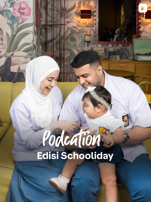 Ceritanya lagi main sekolah-sekolahan di Podcation bersama Miskah dan Yislam